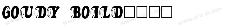 GOUDY BOILD字体转换